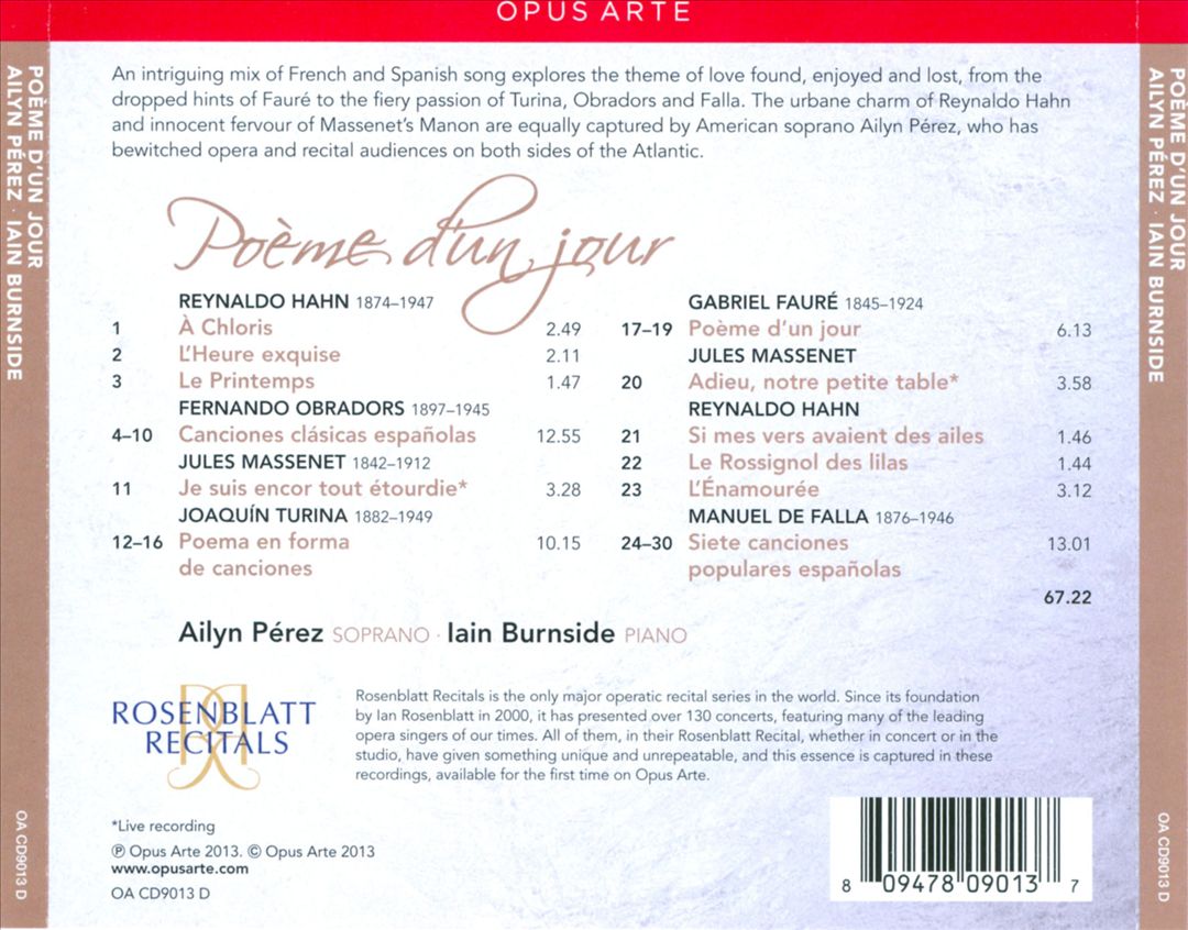 Poème d'un Jour cover art