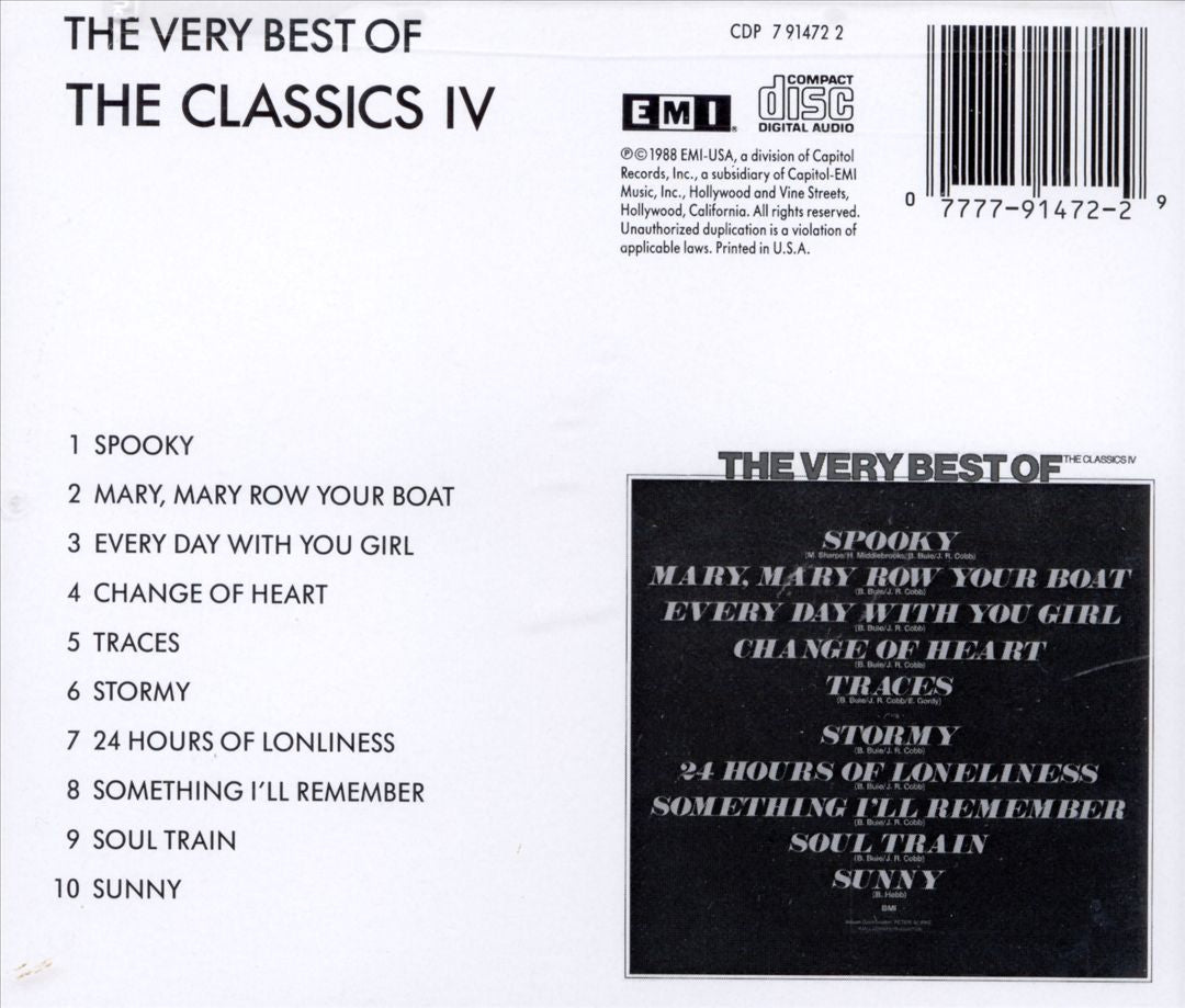 Very Best of Classics IV [EMI] cover art