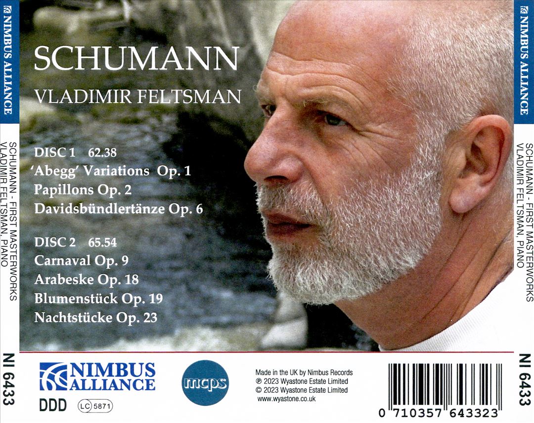 Schumann: 'Abegg' Variations; Papillons; Davidsbündlertänze; etc. cover art
