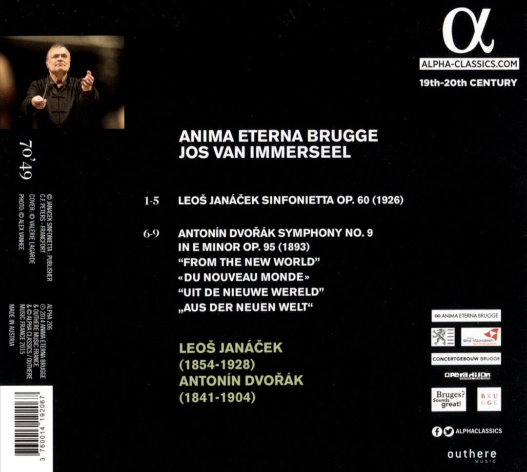 Janácek: Sinfonietta; Dvorák: Symphony “From the New World” cover art
