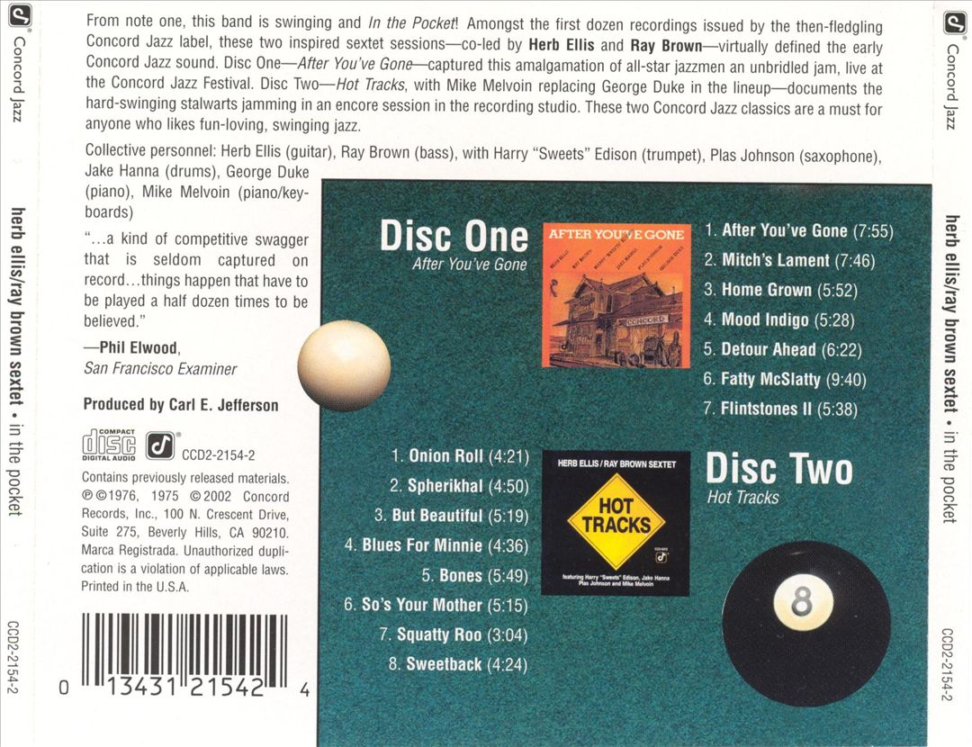 In the Pocket: After You've Gone/Hot Tracks cover art