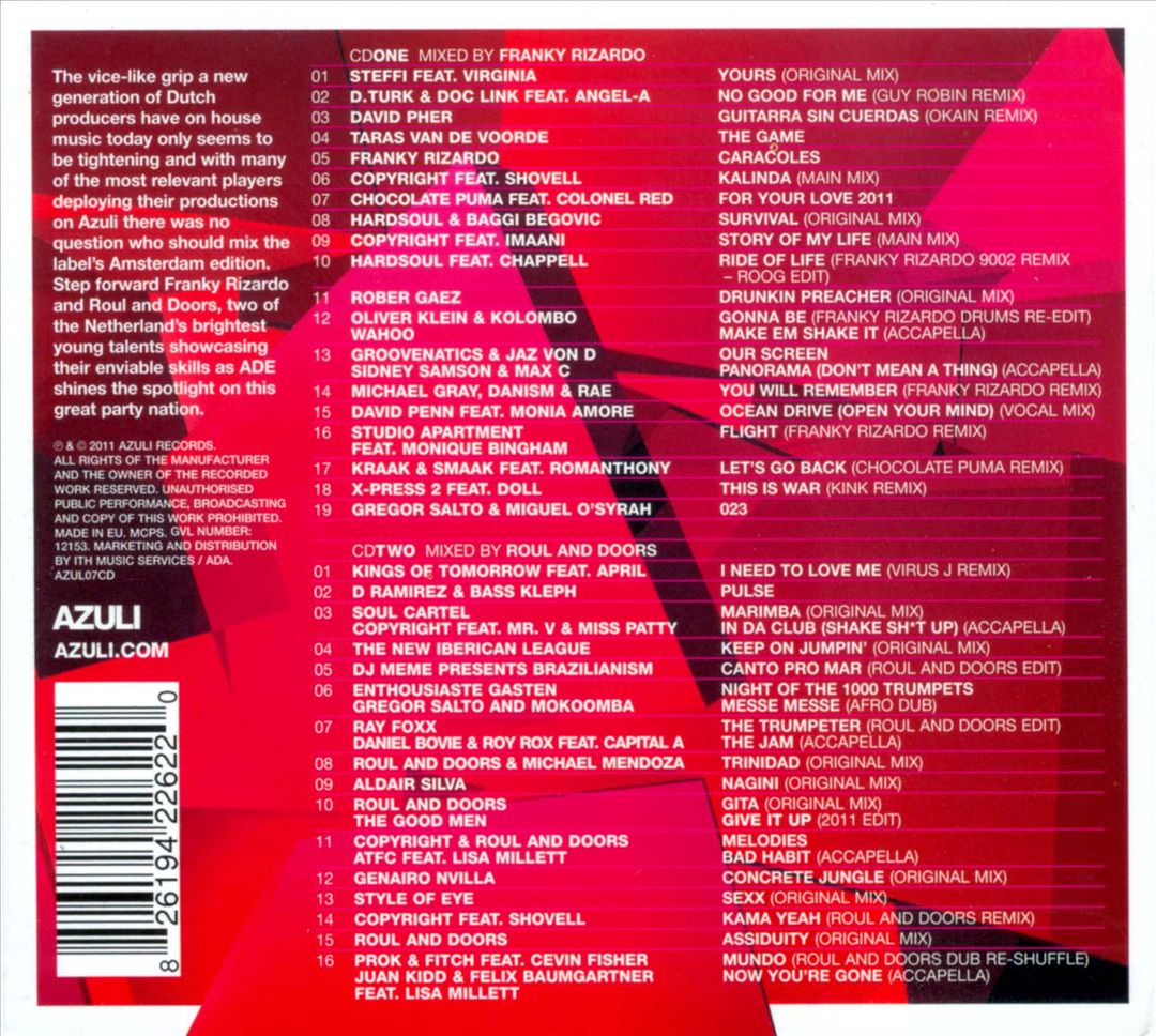 Azuli Presents Amsterdam 2011 cover art