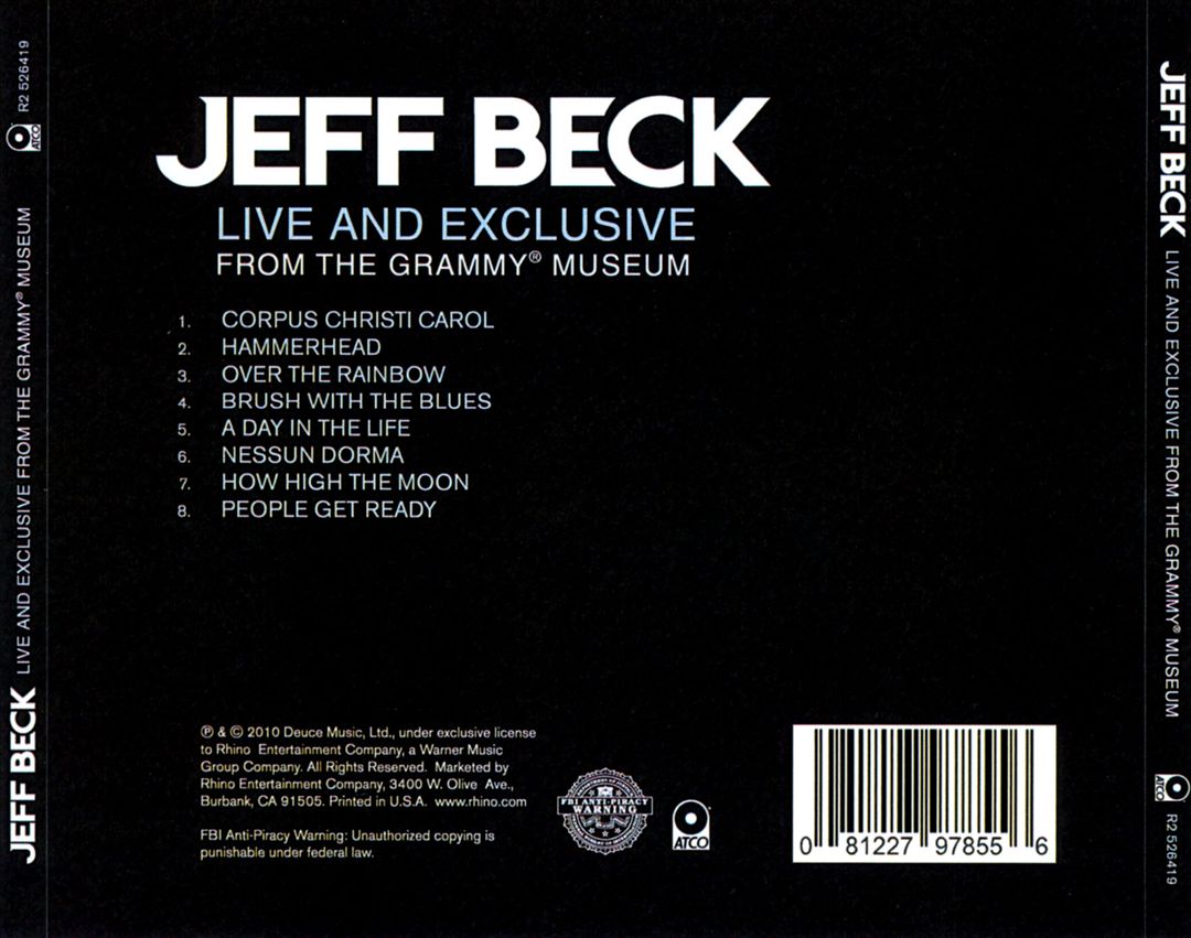 Live and Exclusive From the Grammy Museum cover art