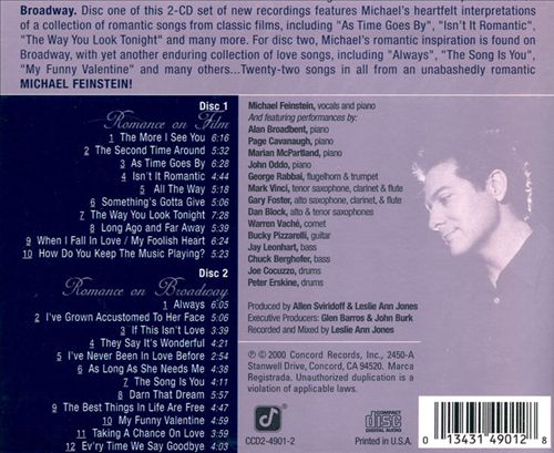 Romance on Film/Romance on Broadway cover art