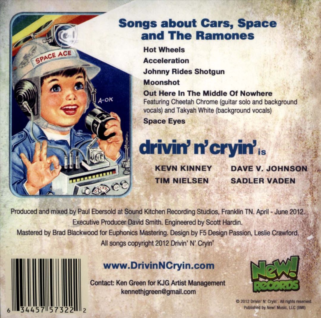 Songs About Cars, Space and the Ramones cover art