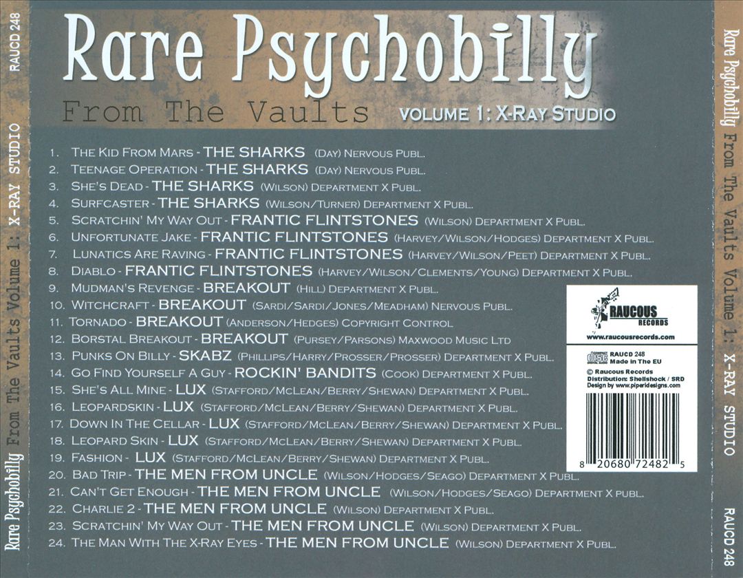 Rare Psychobilly from the Vaults, Vol. 1 cover art