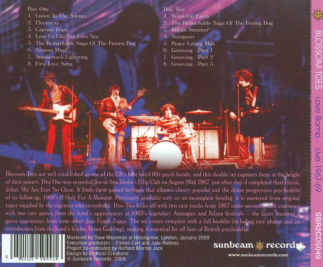 Love Bomb: Live 1967-1969 cover art