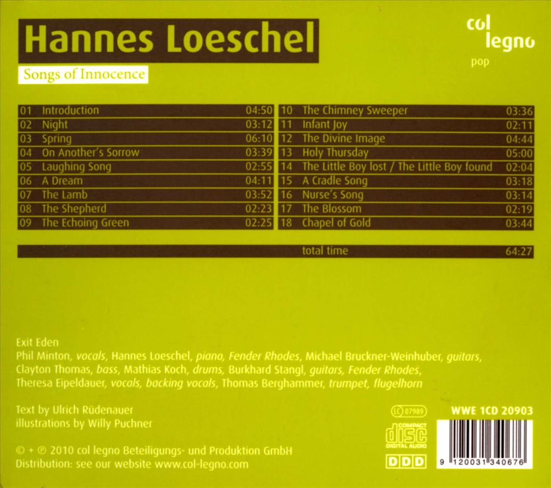 Hannes Loeschel: Songs of Innocence cover art