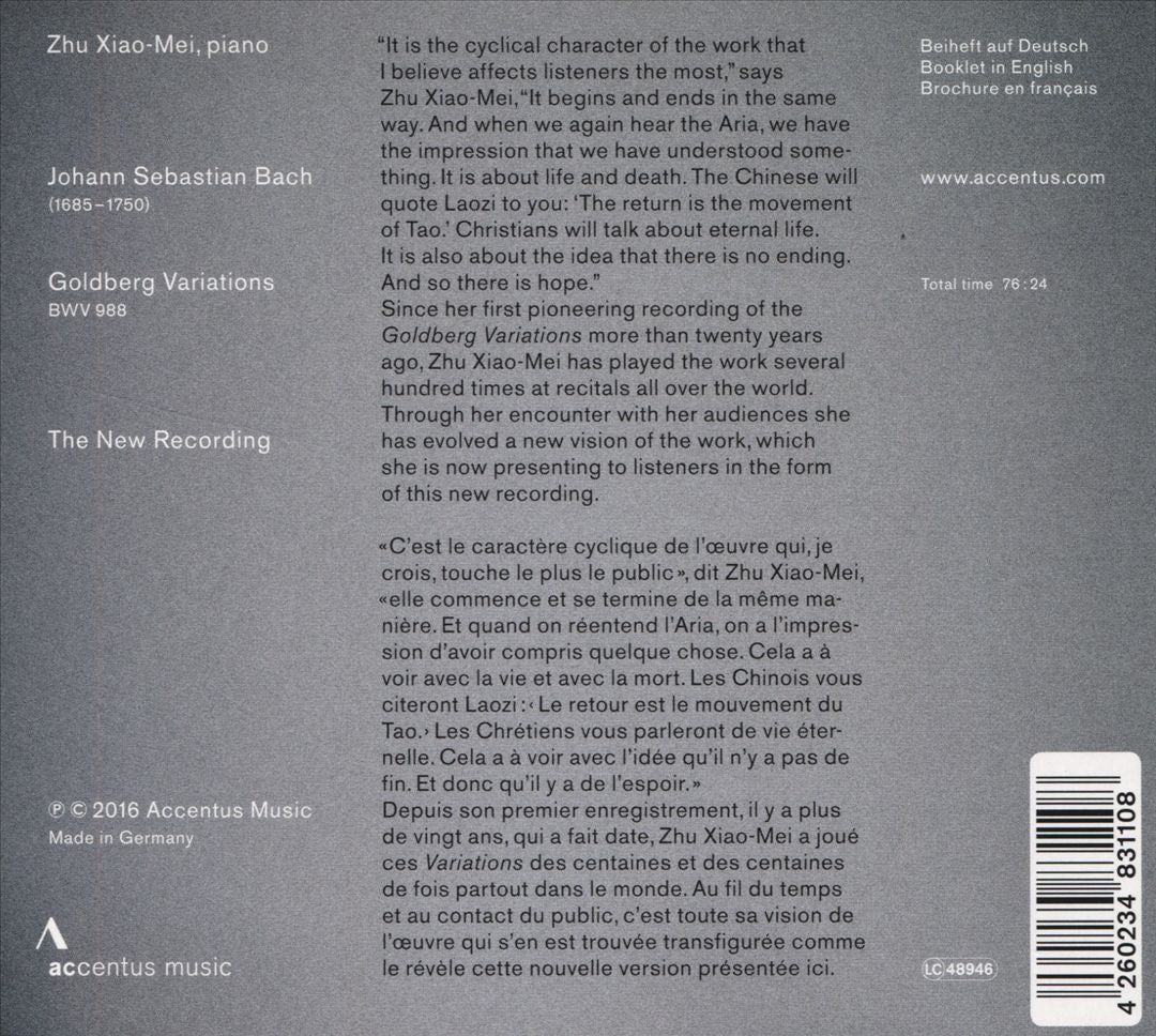 J.S. Bach: Goldberg Variations cover art