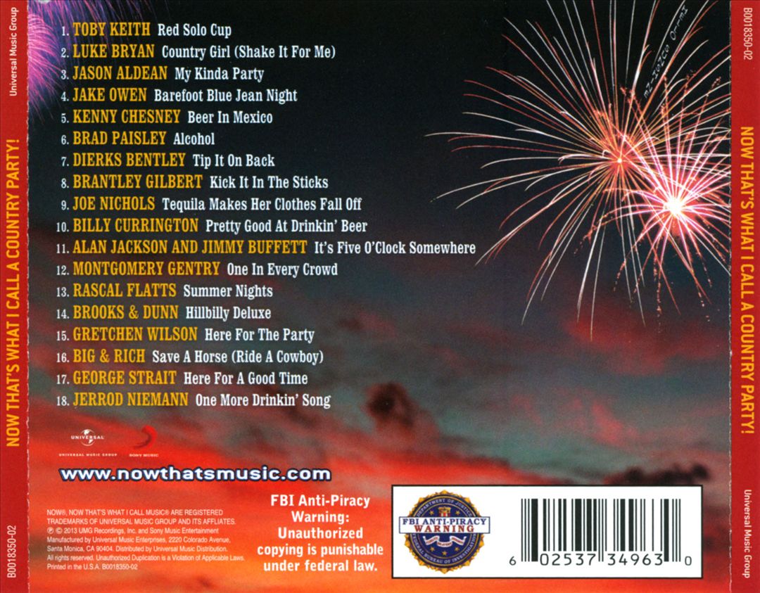 Now That's What I Call a Country Party cover art