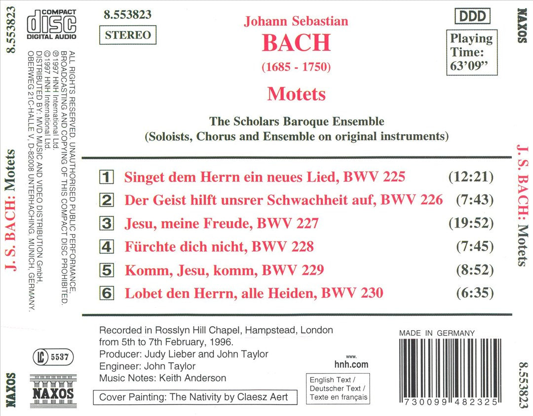 J.S. Bach: Motets cover art