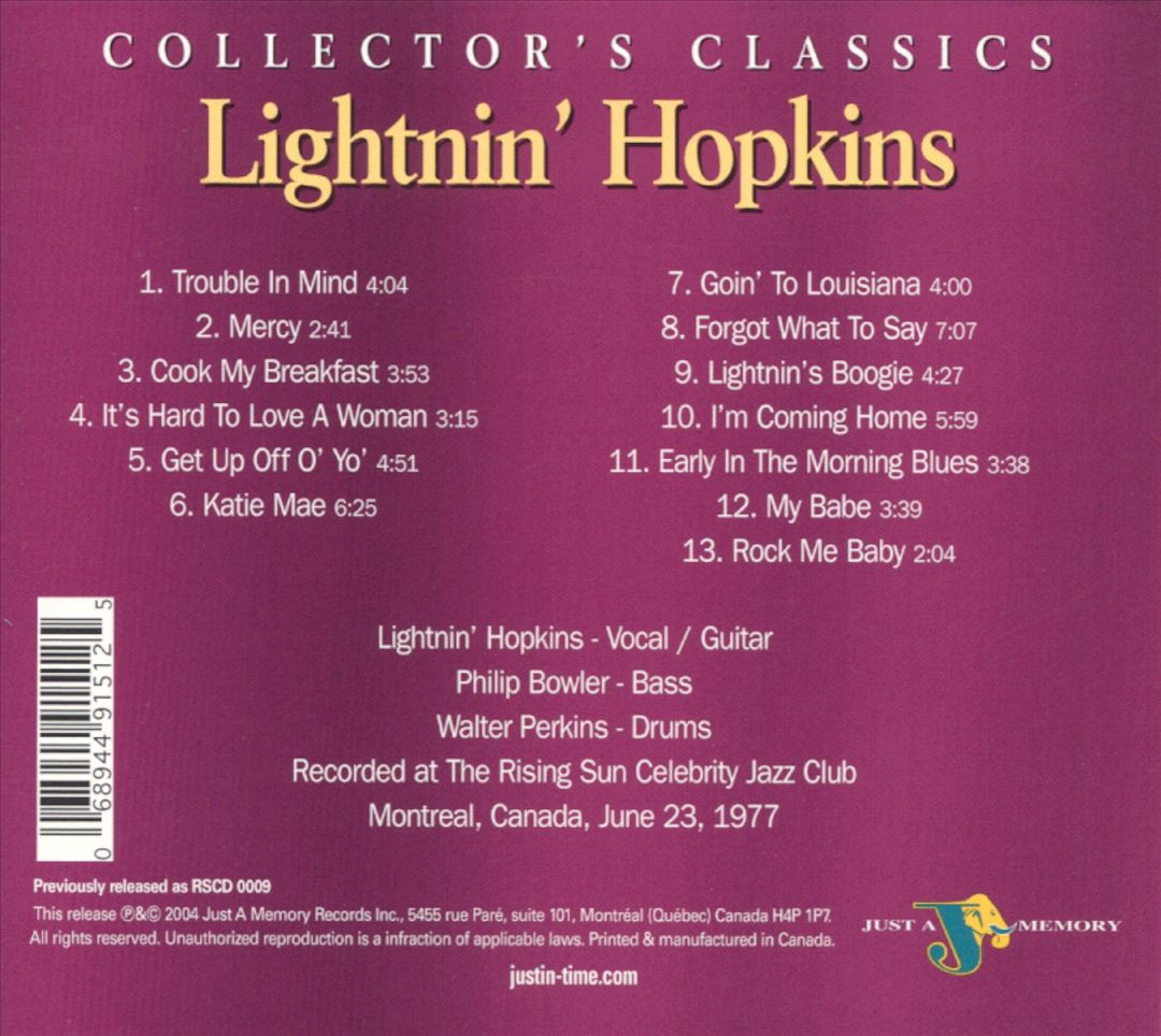 Lightnin's Boogie [Just a Memory] cover art