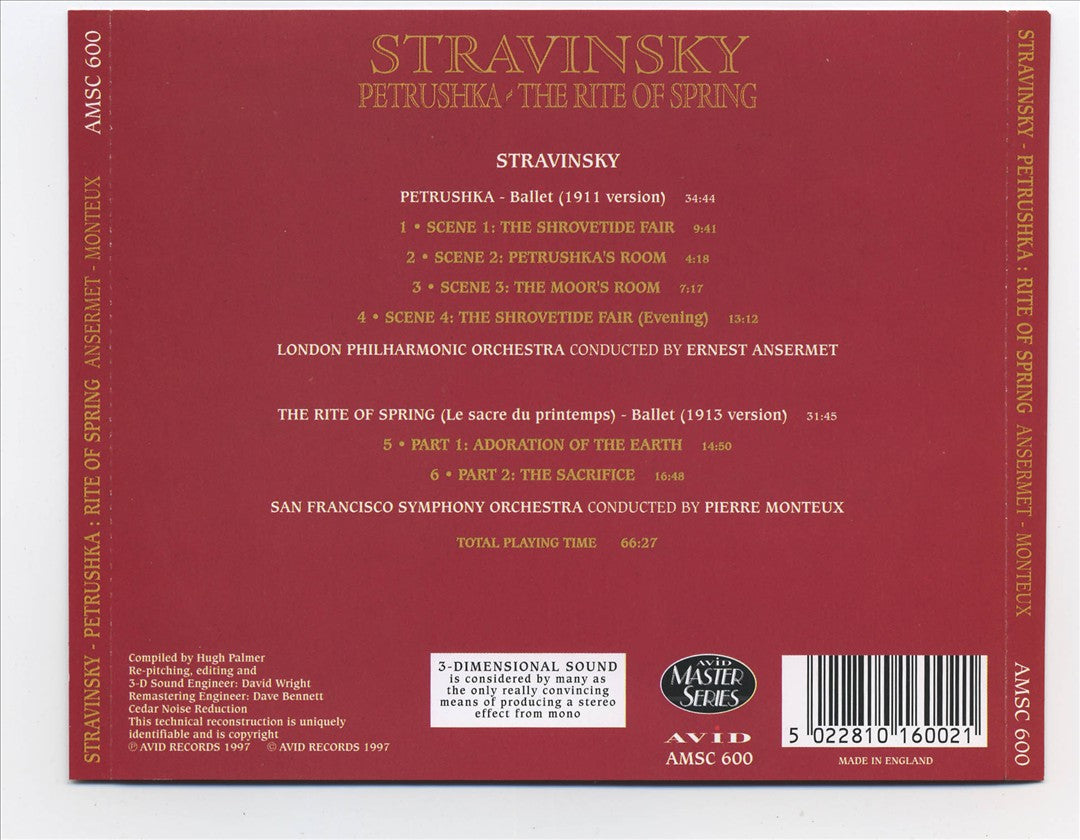 Stravinsky: Petrushka; The Rite of Spring cover art
