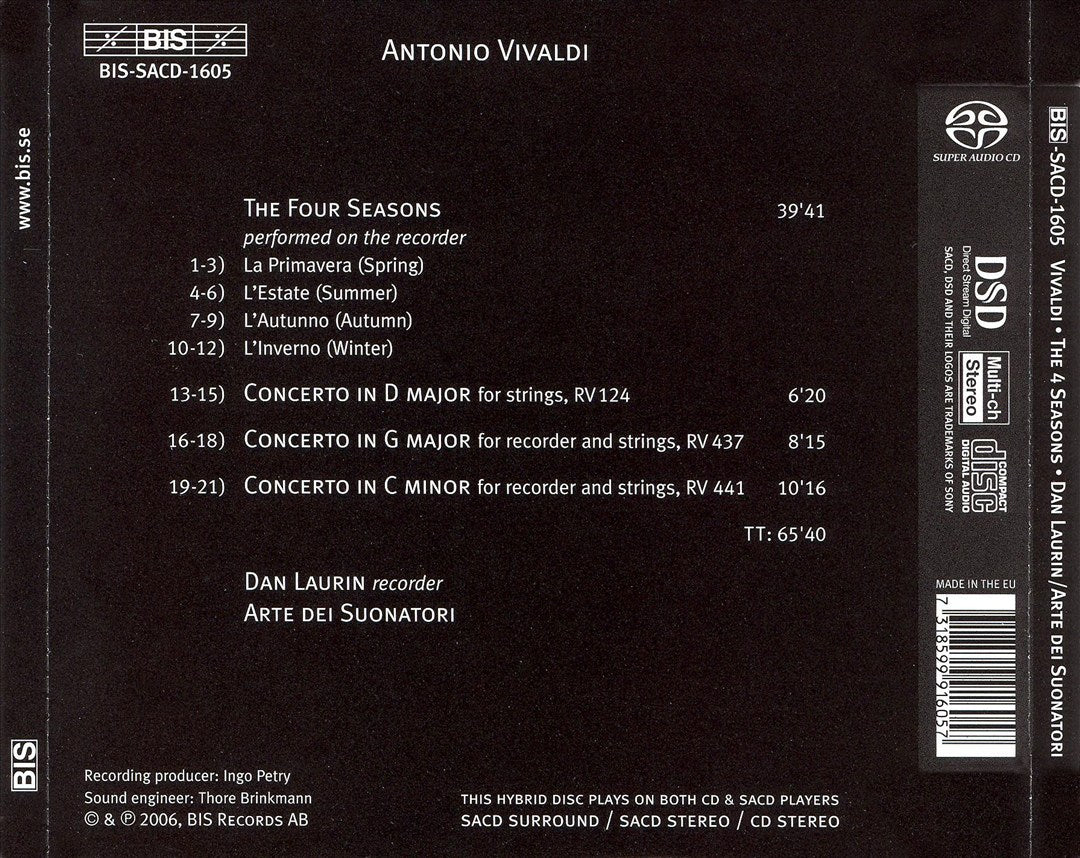 Vivaldi: The Four Seasons cover art