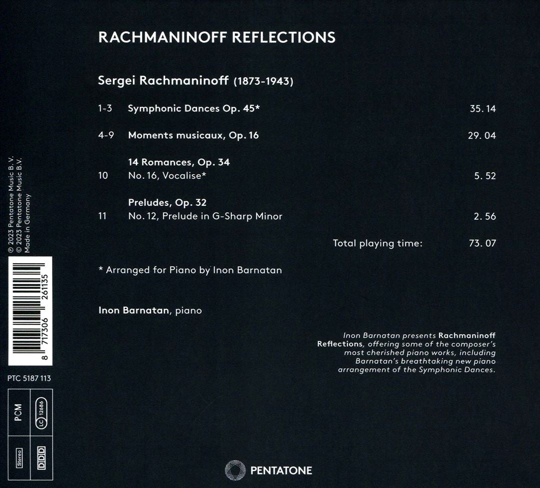 Rachmaninoff Reflections cover art