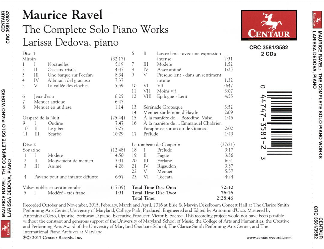 Maurice Ravel: The Complete Solo Piano Works cover art