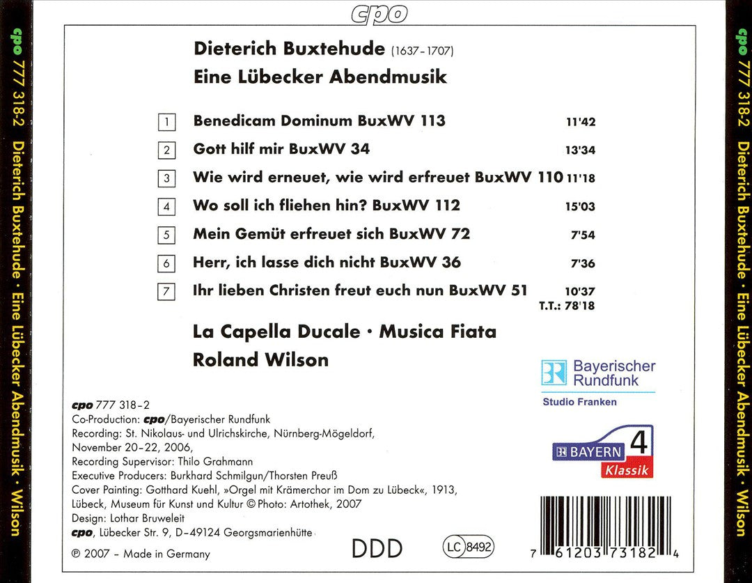 Dietrich Buxtehude: Eine Lübecker Abendmusik cover art