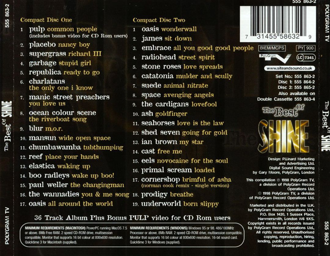 Best of Shine cover art