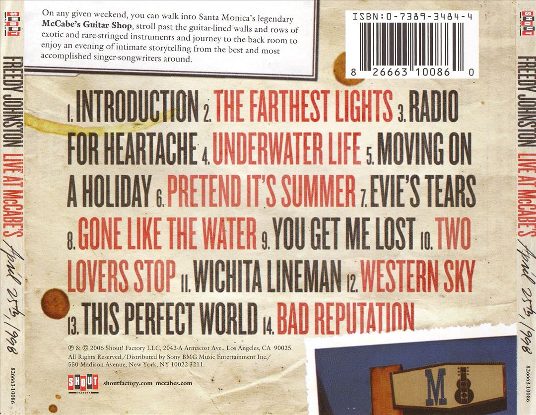 Live at McCabe's Guitar Shop cover art