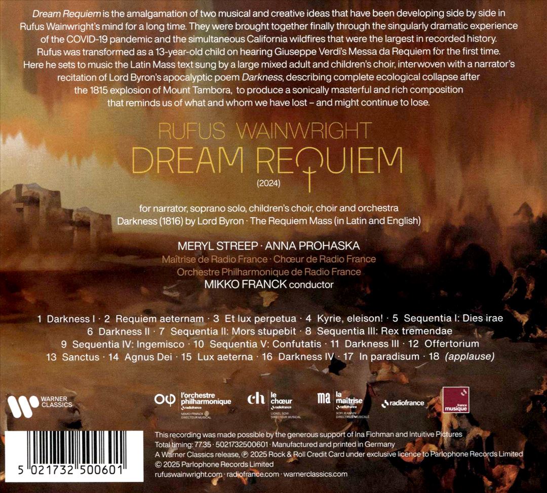 Rufus Wainwright: Dream Requiem cover art