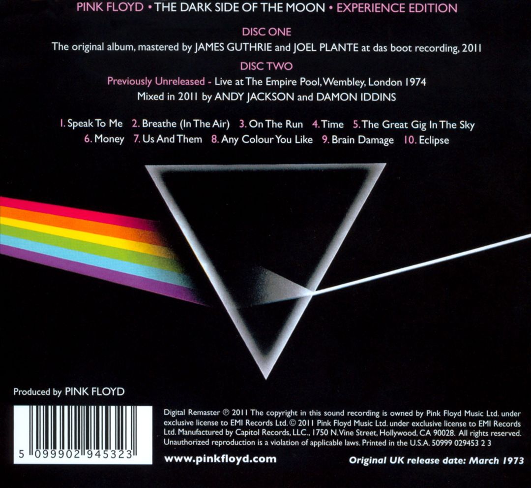 Dark Side of the Moon [Experience Edition] cover art