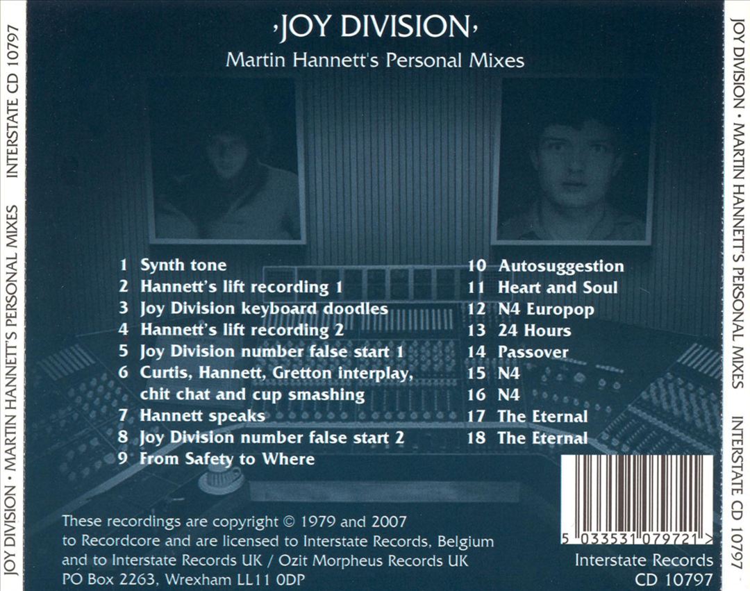Martin Hannett's Personal Mixes [UK] cover art