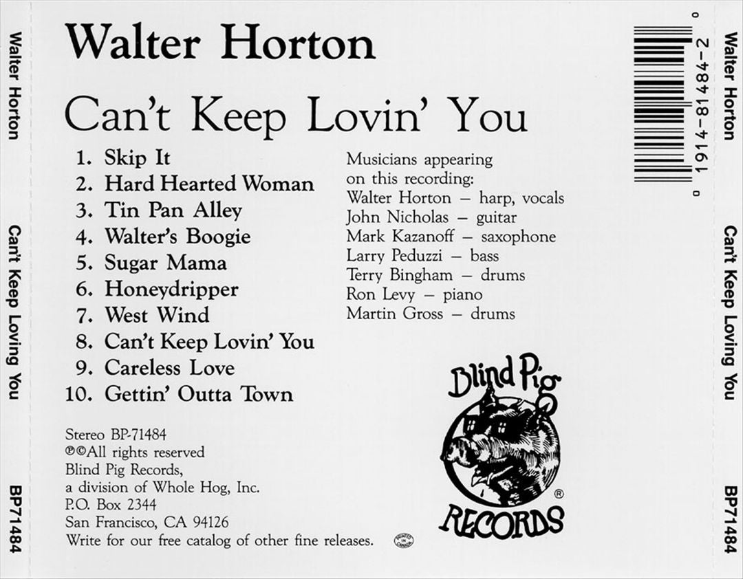 Can't Keep Lovin' You cover art
