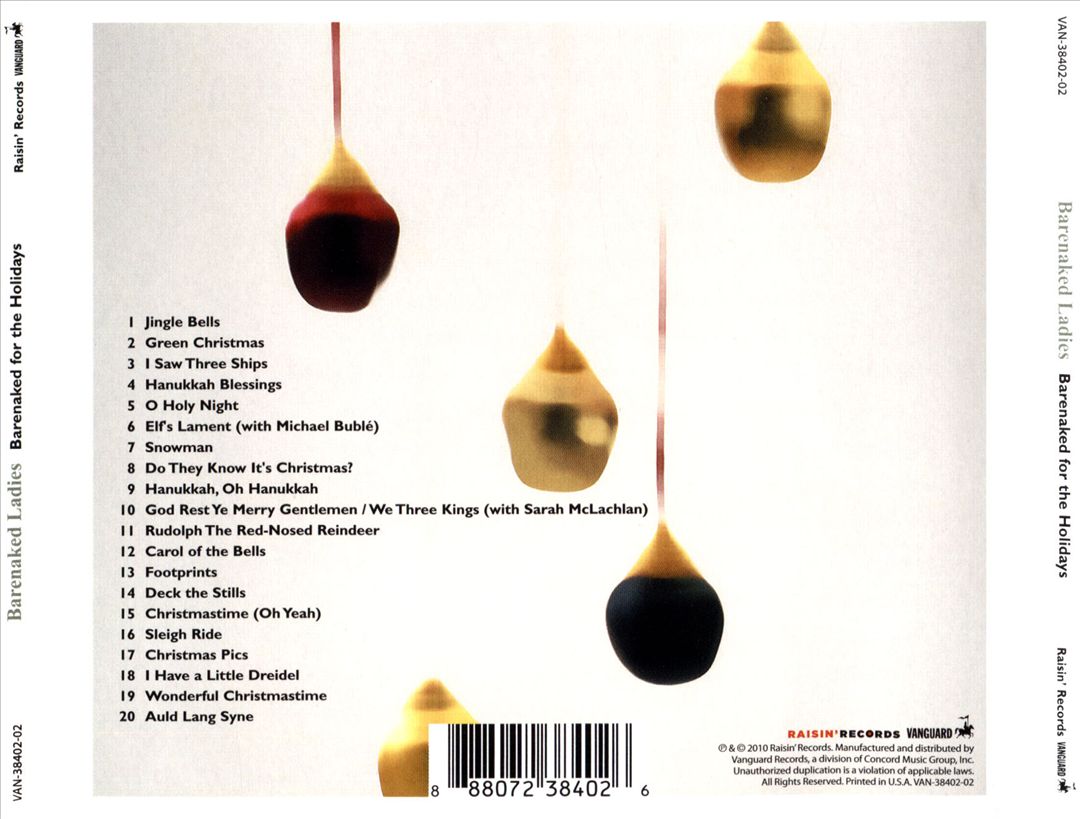 Barenaked for the Holidays cover art