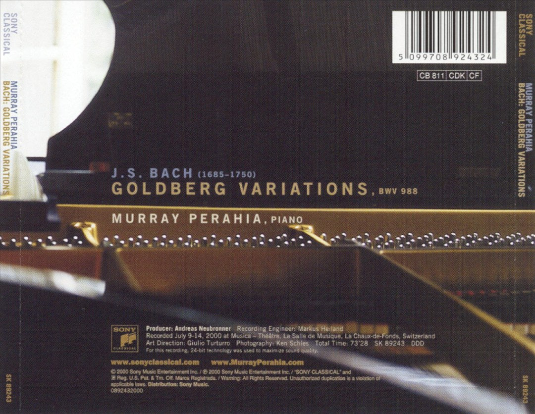 Bach: Goldberg Variations cover art
