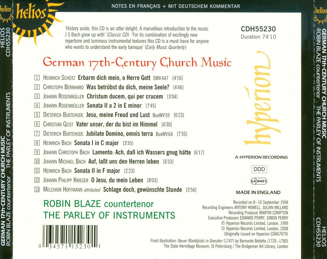 German 17th Century Church Music cover art