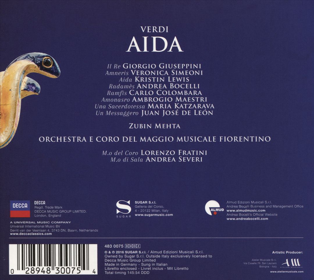 Verdi: Aida cover art