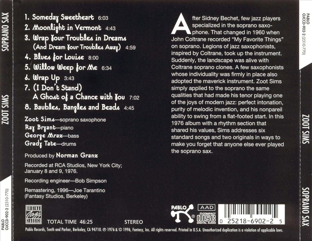 Soprano Sax cover art