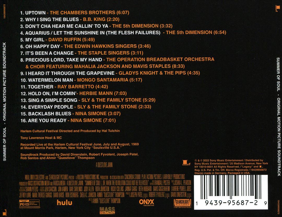 Summer of Soul (…Or, When the Revolution Could Not Be Televised) cover art