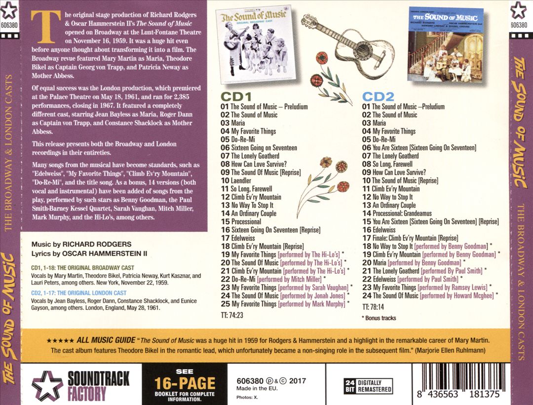 Sound of Music [Original Broadway & London Casts] cover art