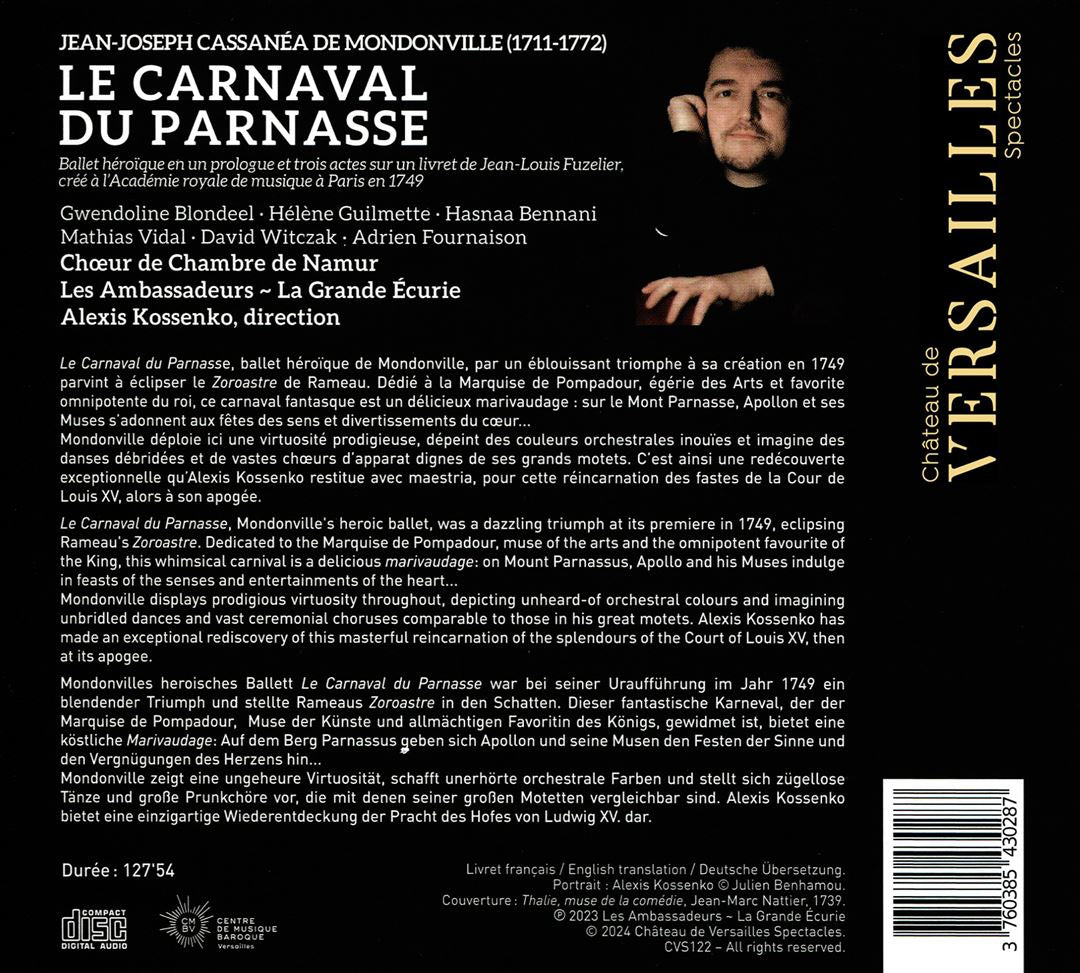 Mondonville: Le Carnaval du Parnasse cover art