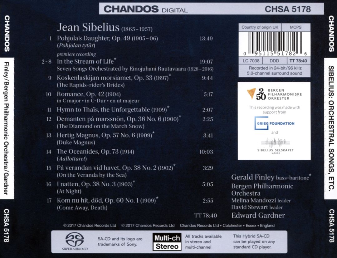 Sibelius: In the Stream of Life cover art