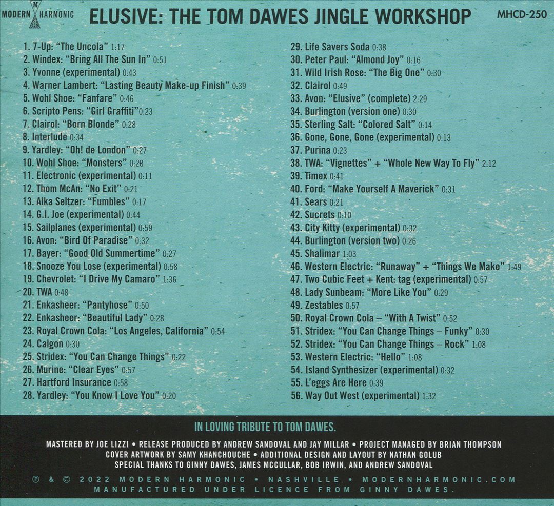Elusive: The Tom Dawes Jingle Workshop cover art