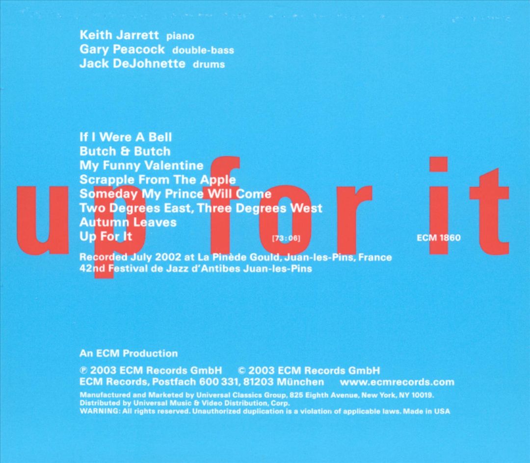 Up for It: Live in Juan-Les-Pins cover art