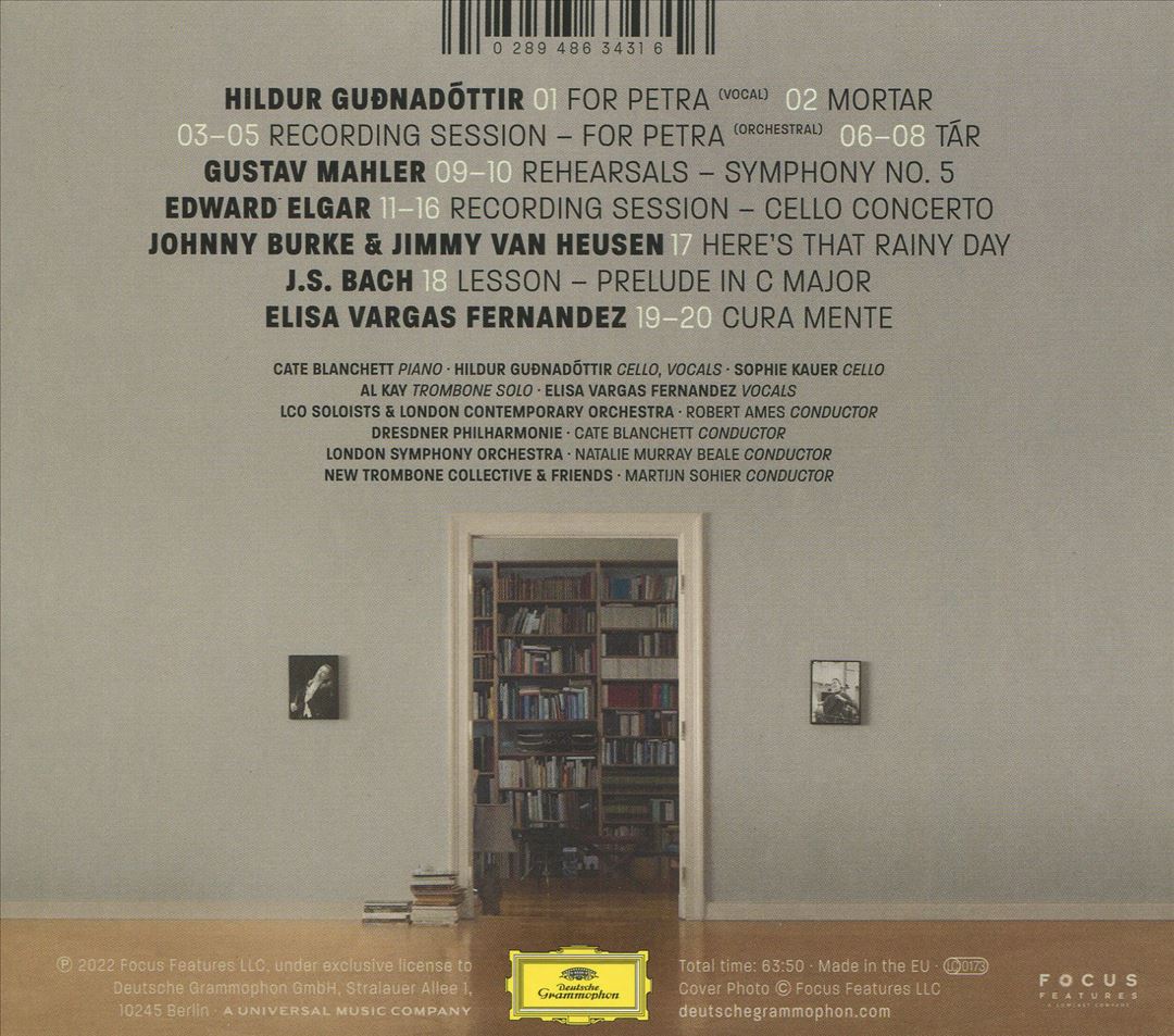 Mahler, Guðnadóttir, Elgar: Music from and Inspired by the Motion Picture Tár cover art