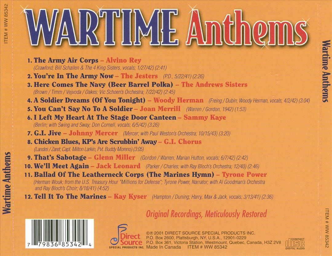 Wartime Anthems cover art