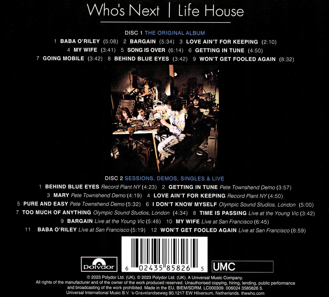 Who's Next/Life House [Deluxe 2 CD] cover art