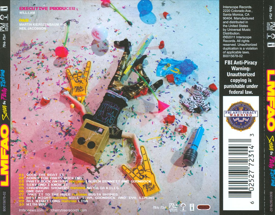 Sorry for Party Rocking cover art