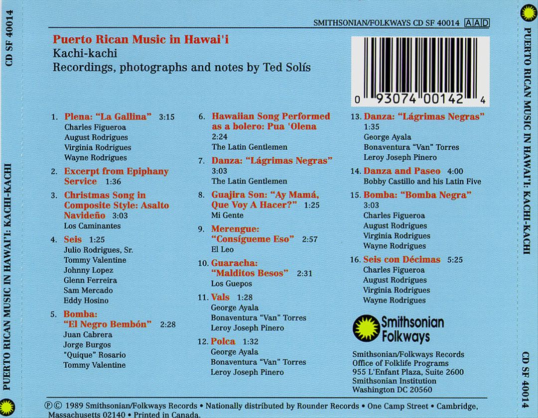Puerto Rican Music in Hawaii: Kachi-Kachi cover art