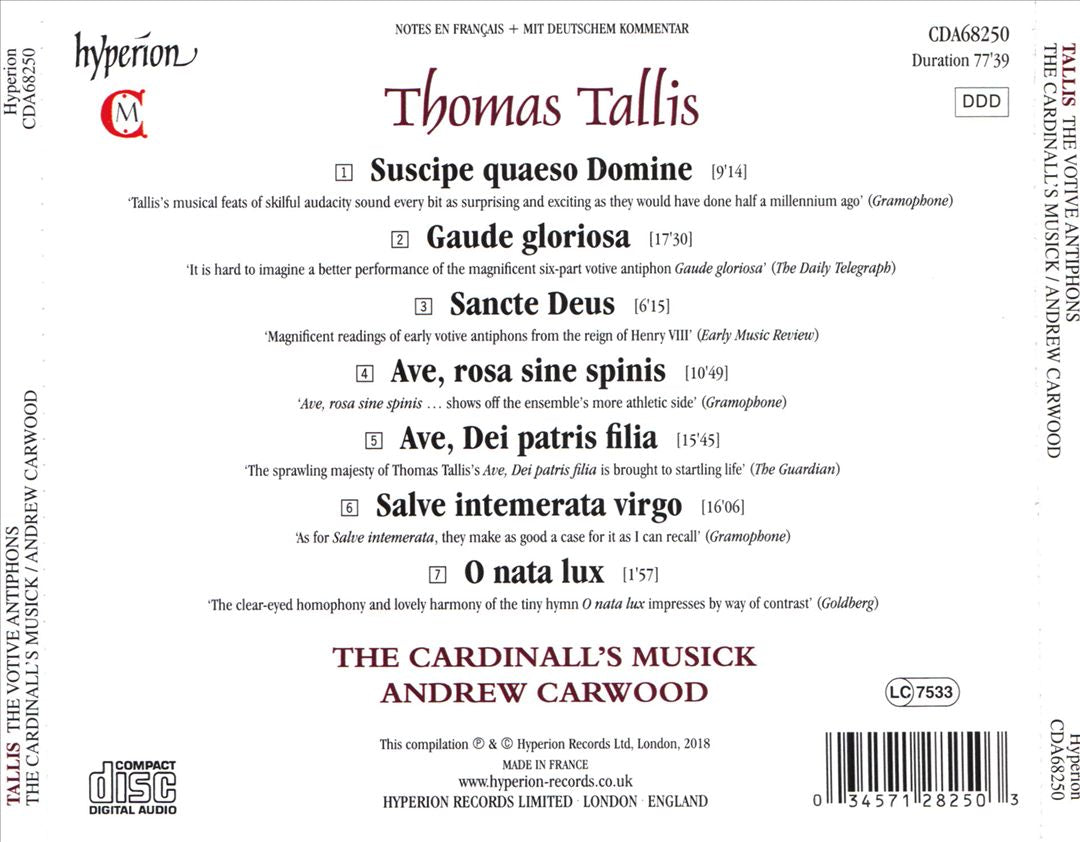 Tallis: The Votive Antiphons cover art
