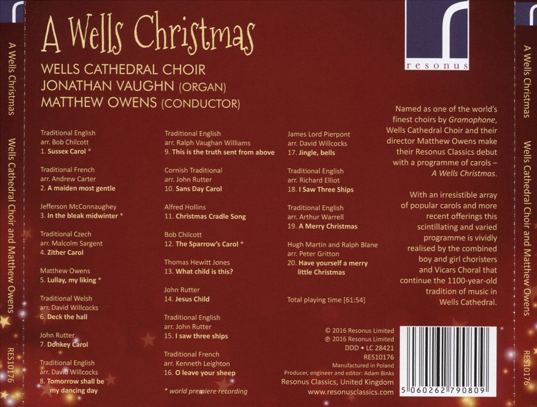 Wells Christmas cover art