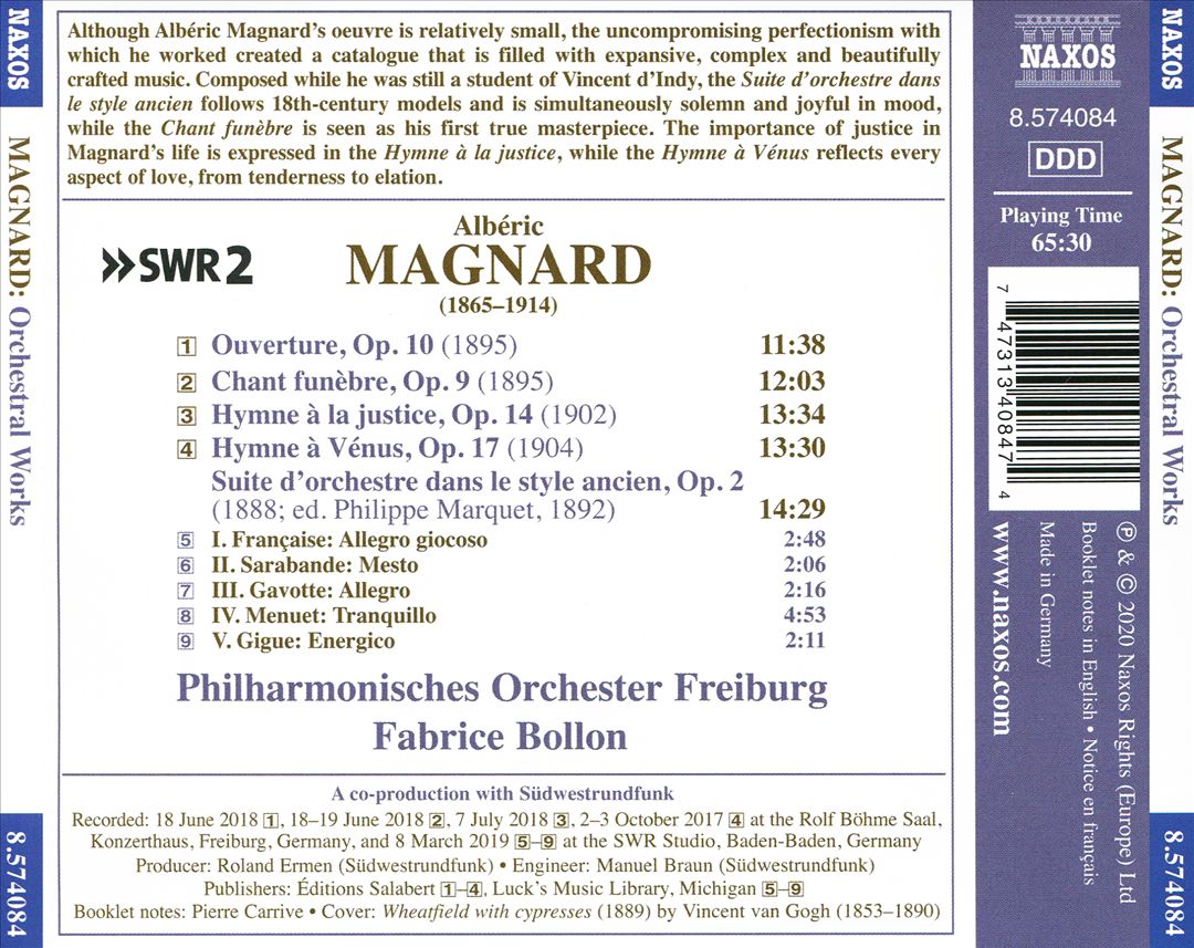 Magnard: Orchestral Works cover art