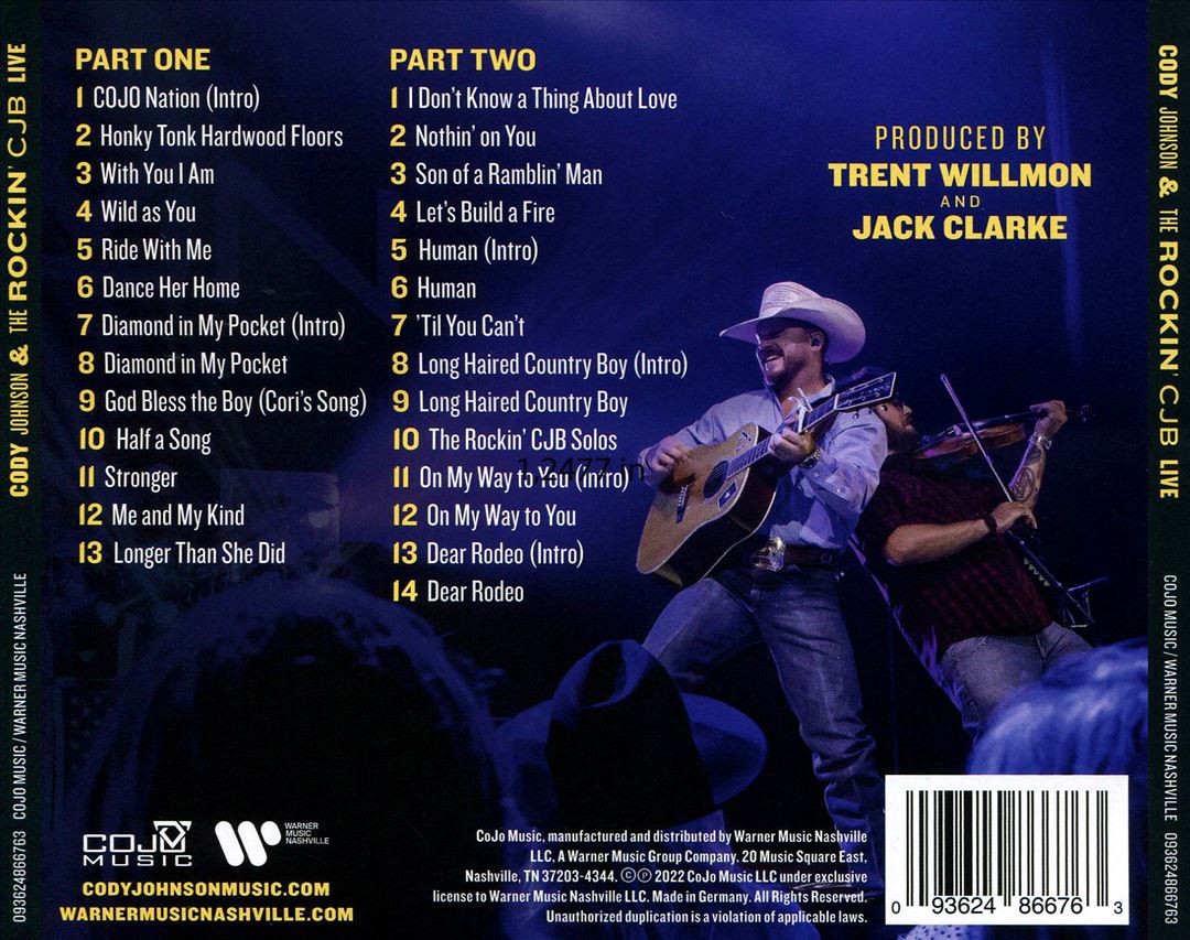 Cody Johnson & the Rockin' CJB Live cover art