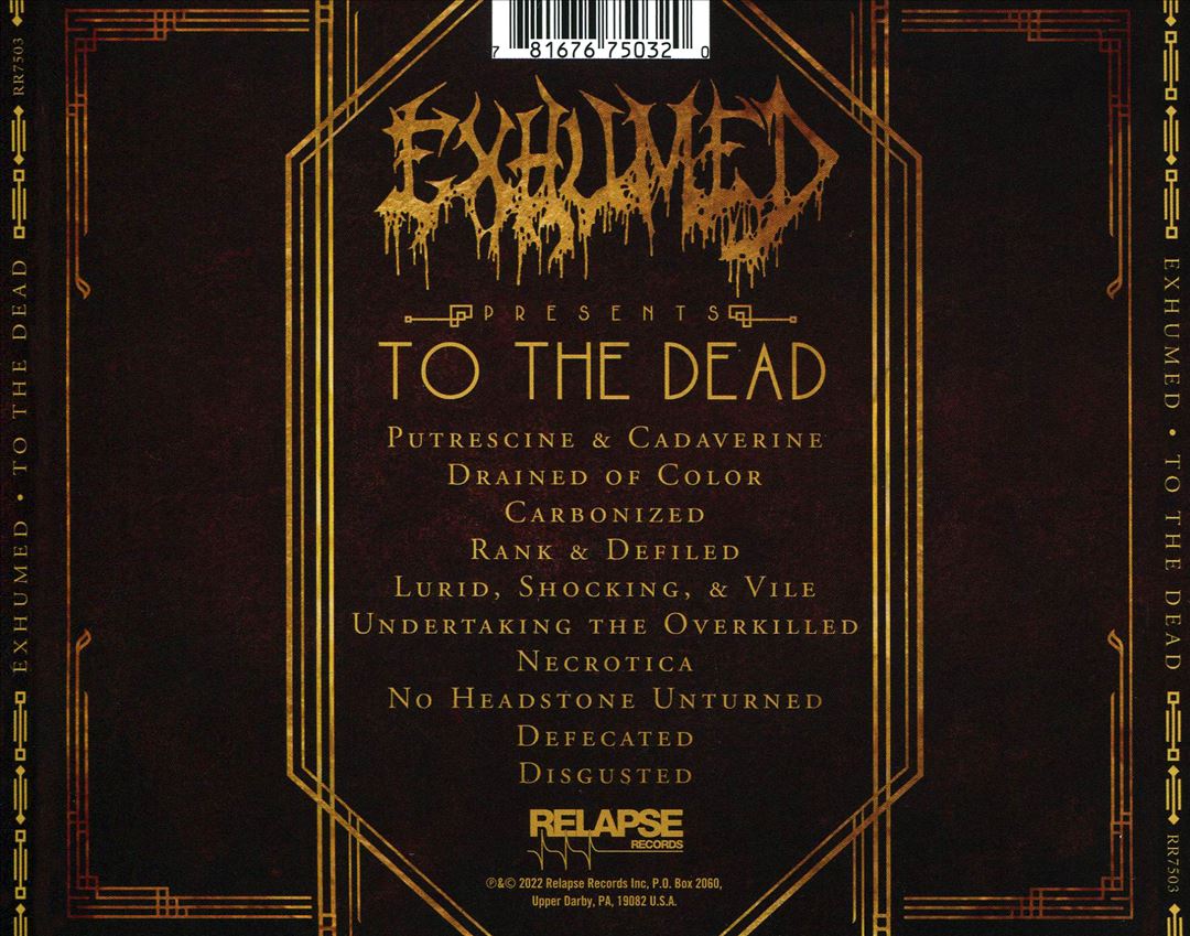 To the Dead cover art