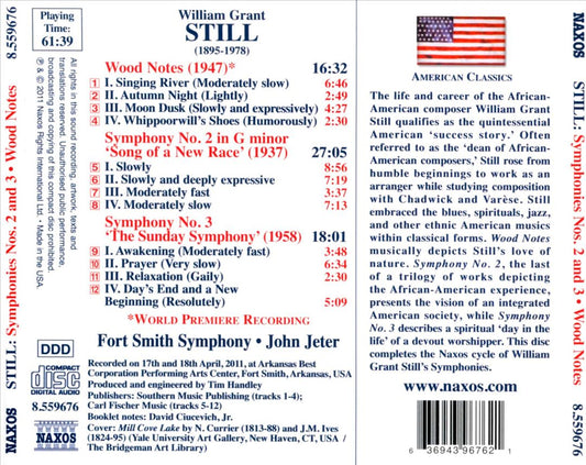 William Grant Still: Symphonies Nos. 2 & 3; Wood Notes cover art
