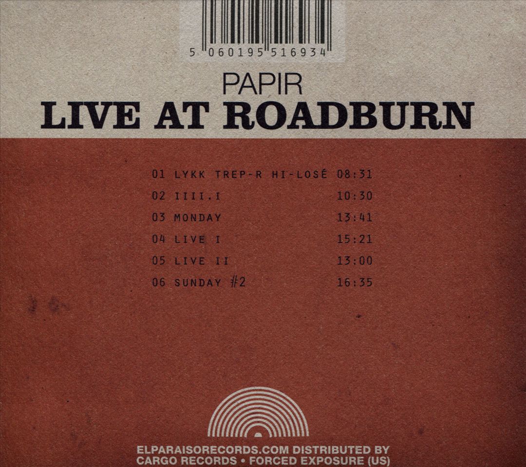 Live at Roadburn cover art
